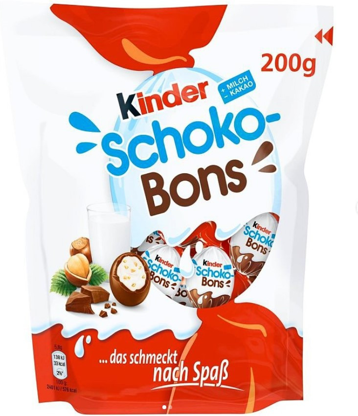 Конфеты Шоколадные Kinder Schoko-Bons 200 г - фото 1 - id-p2075412425