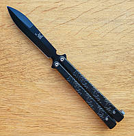 Benchmade 955, spear-point, чёрный, (бабочка)