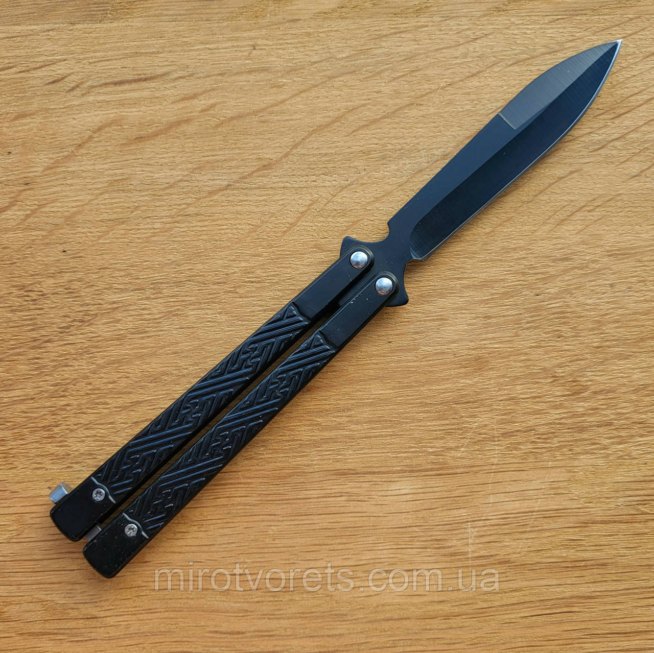 Benchmade 955, spear-point, чёрный, (бабочка) - фото 2 - id-p321555918