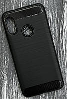 Чехол Slim Carbon для Xiaomi Redmi 6 Pro черный силиконовый чехол на телефон сяоми редми 6 про черна/black