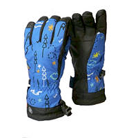 Детские перчатки Echt горнолыжные, синий (C069-blue) - 6-7 років
