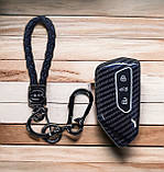 Чохол на смарт ключ карбон Volkswagen ID 3; 4; 5; 6; Golf ; Tiguan, фото 2