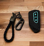 Чохол на смарт ключ карбон Volkswagen ID 3; 4; 5; 6; Golf ; Tiguan, фото 3