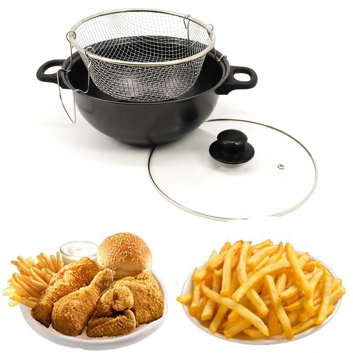 Каструля-фритюрниця HotChef 24 см 2.6 л (24 FP)