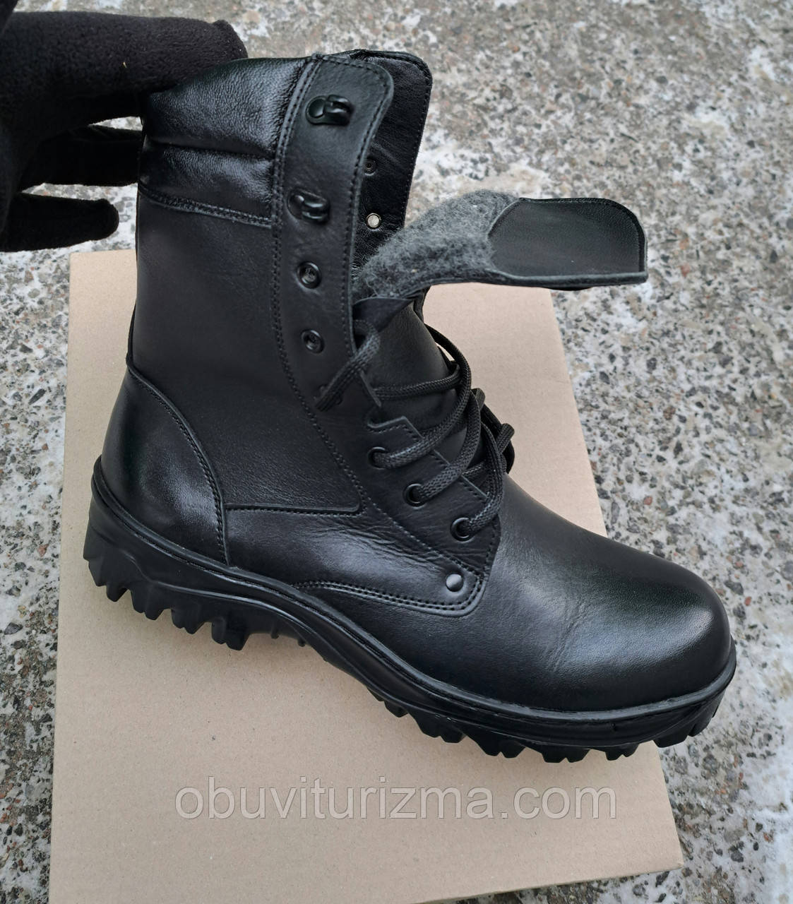 Зимові чоловічі черевики шкіряні якісні (40/41/42/43/44/45/46)