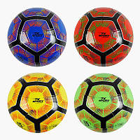 Мяч футбольный C 60505 "TK Sport" 4 цвета, размер №5, материал PVC, 280 грам, резиновый балон, ВЫДАЕТСЯ