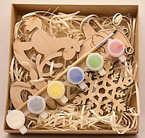 Набір ялинкових прикрас для розмальовування