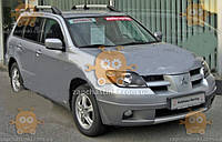 Ветровики Mitsubishi Outlander I кросовер 2003-2006 (скотч) AV-Tuning