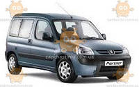 Ветровик Peugeot Partner I фургон 1996-2007 (скотч) AV-Tuning