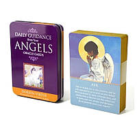 Карты оракулы ангелов Дорин Виртью Angels oracle cards Doreen Virtue 44 штук в жестяной коробке с позолоченым