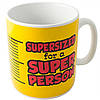 Великий керамічний кухоль для чаю 1000мл Super Person, фото 9