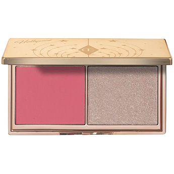 Палітра хайлайтер + матові рум'яна Charlotte Tilbury Mini Hollywood Blush & Glow Light/Medium 7.5 г