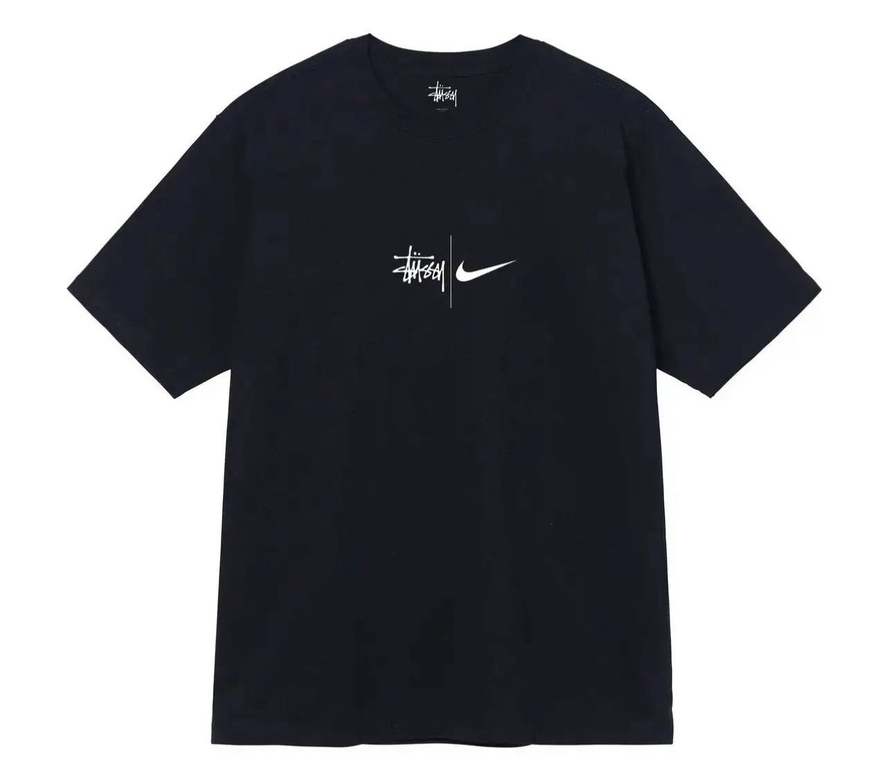 Мужская футболка Stussy x Nike коллаборация Стусси и Найк унисекс