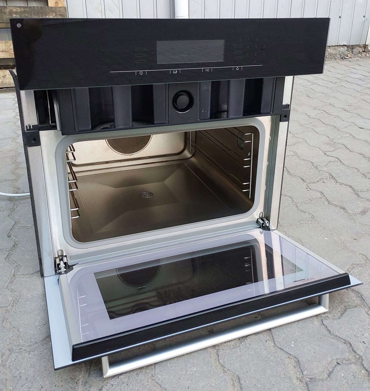 Вбудована духовка пароварка 2в1 DGC 5080 XL чорна термощуп, фото 1