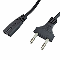 Шнур / кабель / провод к адаптеру для блока питания тату и не только / Черный (110 см)
