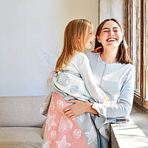 Плед дитячий 90х120 см бавовна PAPAELLA натуральна бавовна теплий ніжний в ліжечко візочок, фото 5