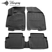 3D килимки в салон Chevrolet Aveo (T250) 2005-2011 комплект Stingrey (Шевроле Авео Т250)