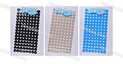 Антиковзаючий масажний "Медальки" килимок для ванної на присосках (різний колір), розмір 70х37 см.