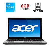 Ноутбук Acer Aspire E1-531G / 15.6" (1366x768) TN / Intel Core i3-2350M (2 (4) ядра по 2.3 GHz) / 6 GB DDR3 /