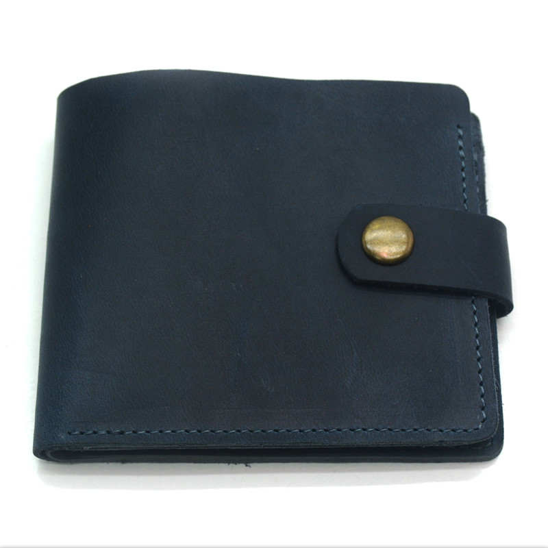 Гаманець шкіряний №2 Крейзі синій 1070, фото 1