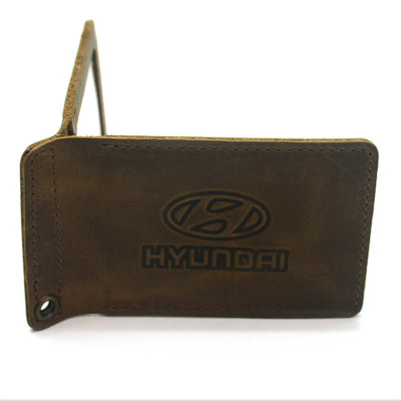 Обкладинка для водійських документів Hyundai шкіра Крейзі 1058 оливкова, фото 1