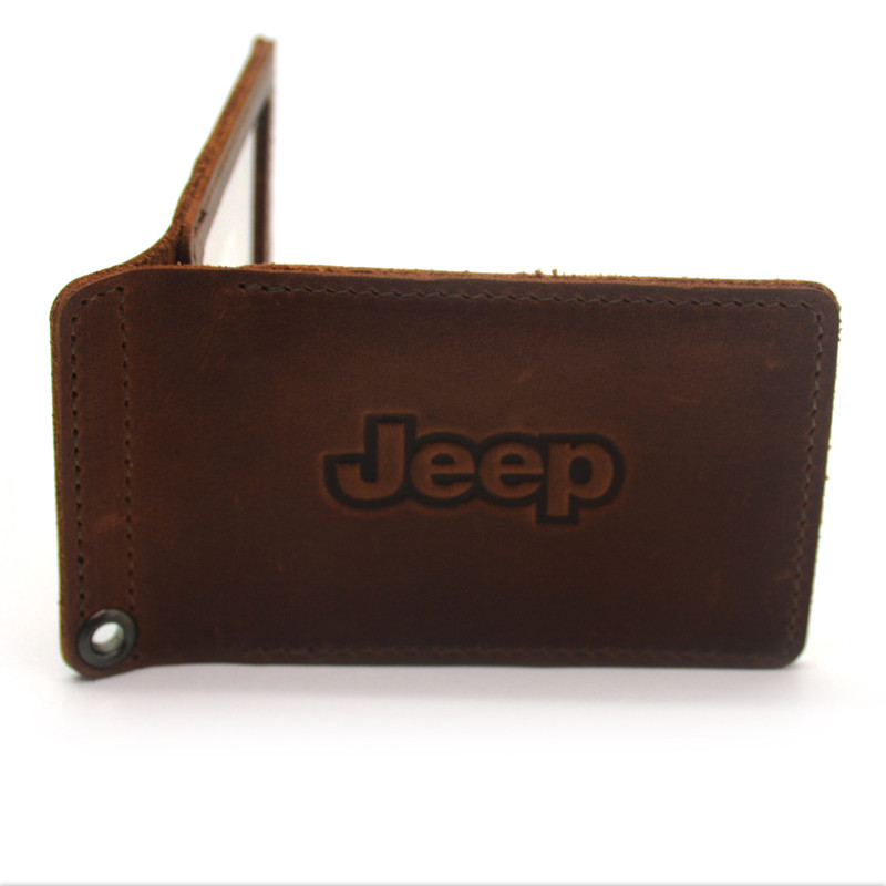 Обкладинка для водійських документів Jeep шкіра Крейзі 1058 коньяк, фото 1