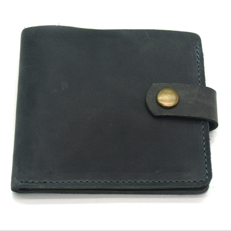 Гаманець шкіряний №2 Крейзі сірий 1070, фото 1