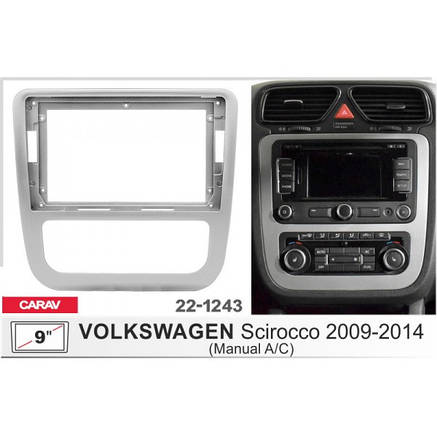 Перехідна рамка для автомобіля Volkswagen Scirocco Carav 22-1243, фото 3