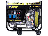 Генератор дизель Python3500 однофазний, 220 V (двигун 178F, підігрів палива) Y-BOX, фото 3
