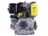 Двигун 186FAE — дизель (під шліци діаметр 25 мм) (9 л.с.) з електростартером Y-BOX, фото 4