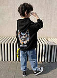 Худі дитяче підліткове на флісі з принтом для хлопчика 6-12 років, фото 4