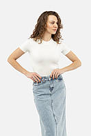 Женская футболка с коротким рукавом цвет белый ЦБ-00241518