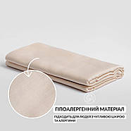 Наволочка 50х70 см сатин бавовна натуральна TM IDEIA в упаковці беж v-71, фото 5