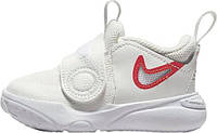 Кроссовки детские Nike TEAM HUSTLE D 11 (TD) бело-красные DV8995-102