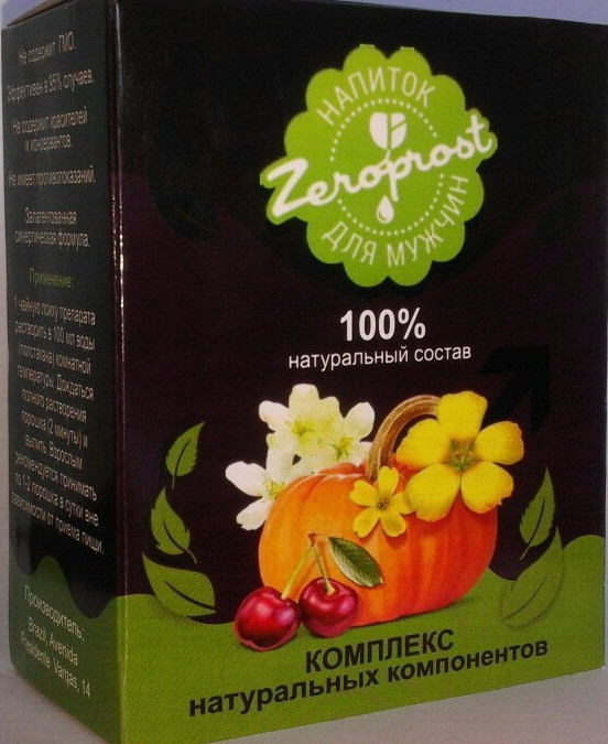 Zeroprost напій для чоловіків Зеропрост підвищуєт потенцію