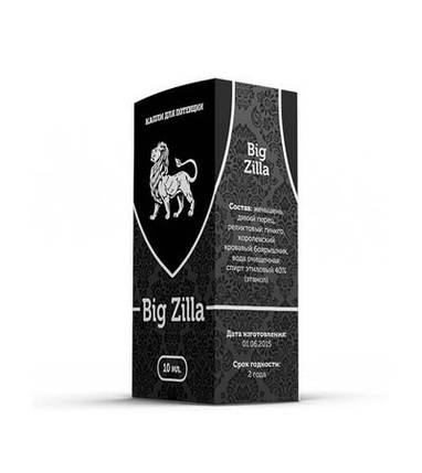Big Zilla Краплі для потенції Біг Зілла для відновлення ерекції від простатиту, фото 1