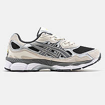 Кросівки Asics Gel-NYC Black Silver Grey / Асікс Гел-НІС Чорні з Сріблястим та Сірим, фото 3