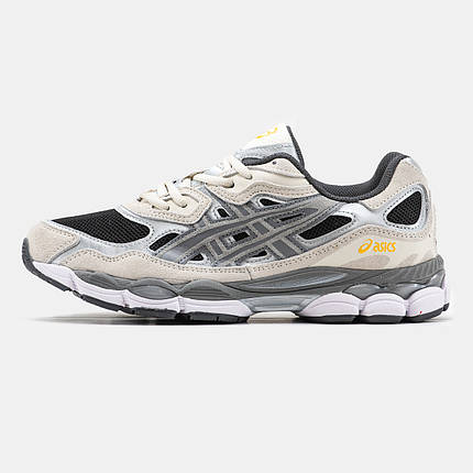Кросівки Asics Gel-NYC Black Silver Grey / Асікс Гел-НІС Чорні з Сріблястим та Сірим, фото 1