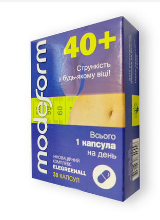 Капсули для схуднення МодеФорм 40+ для ефективного зниження ваги та підтримки дієти, фото 1