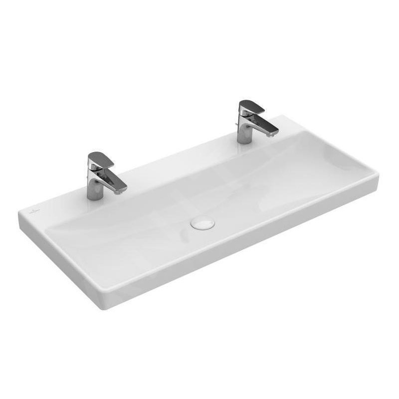 Умивальник меблевий VILLEROY&BOCH Avento 1000x470x165мм прямокутний білий 4156A101