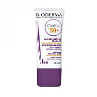 Крем для лица BIODERMA cicabio spf 50 plus crema reparadora calmante piel sensible 30 ml Доставка від 14 днів