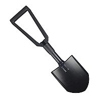 М-Тас лопатка складная с чехлом черная, клинок 22 х 15.5 см, материал углеродистая сталь, складная