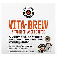 Кофе французского способа обжаривания RAPIDFIRE, Vita-Brew, Vitamin Enhanced Coffee, French Roast Espresso