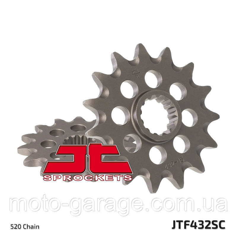 Зірка передня 520H-14T, Kovi 250 PRO, NC250, GEON GNX 250, Geon GNX 300, Вал: 22/19мм,DRZ 400, JTF432.14SC