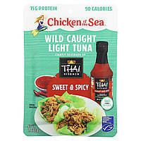 Тунец Chicken of the Sea, Wild Caught Light Tuna, Sweet & Spicy, 2.5 oz (70 g) Доставка від 14 днів - Оригинал
