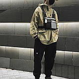 Нагрудна сумка OFFICIAL BD5062 світловідбиваюча рефлективна чорна, фото 6