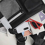 Нагрудна сумка OFFICIAL BD5062 світловідбиваюча рефлективна чорна, фото 10