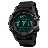 Skmei 1321 All Black Smart Watch, часы, мужские, тактические, прочные, стильные, на каждый день