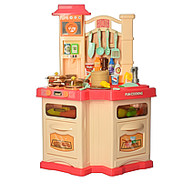 Детская интерактивная кухня с посудой и продуктами Fun Cooking 848A-B Музыкальный набор с духовкой и плиткой