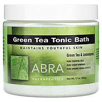 Для минерализации ванны Abracadabra, Abra Therapeutics, Green Tea Tonic Bath, 17 oz (482 g) Доставка від 14